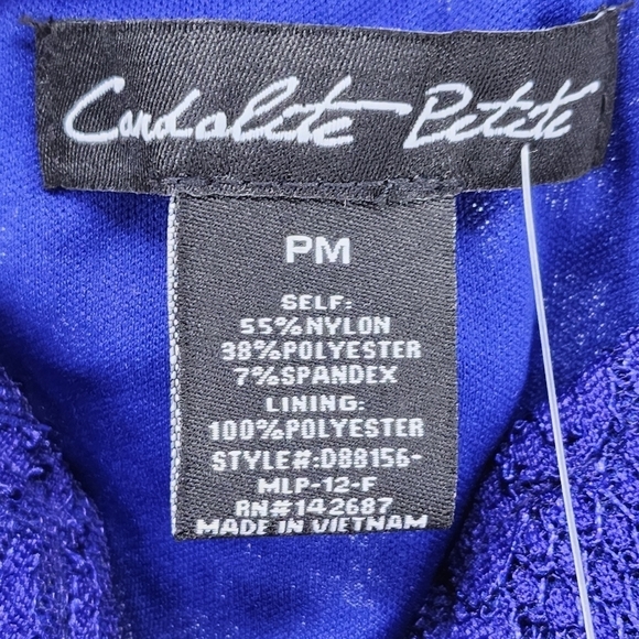 Candalite Women's Cold Shoulder Lace High Slit Prom Dress - MP - Picture 3 of 5